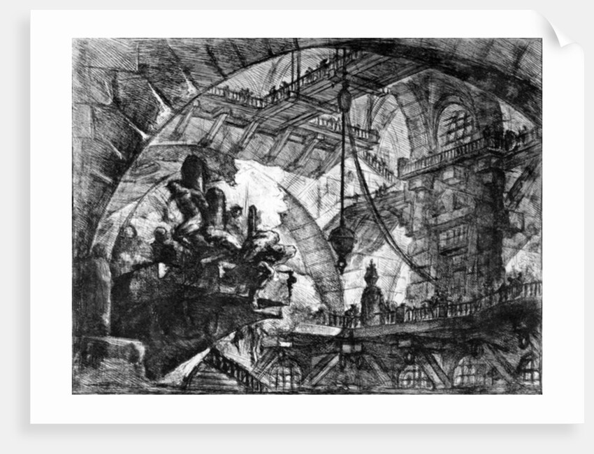 Plate from the 'Carceri d'invenzione' series, 1761 by Giovanni Battista Piranesi