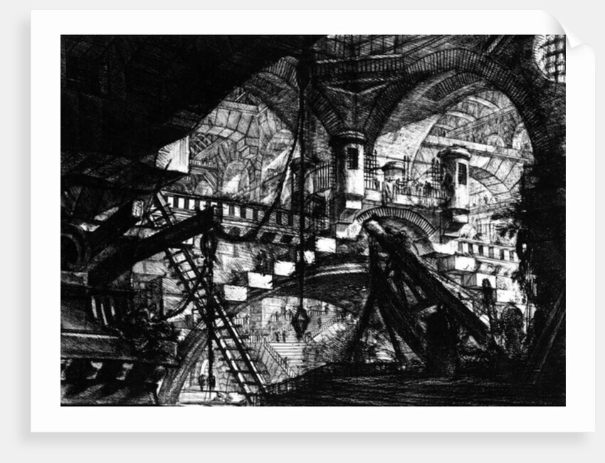 Plate from the 'Carceri d'invenzione' series, 1761 by Giovanni Battista Piranesi