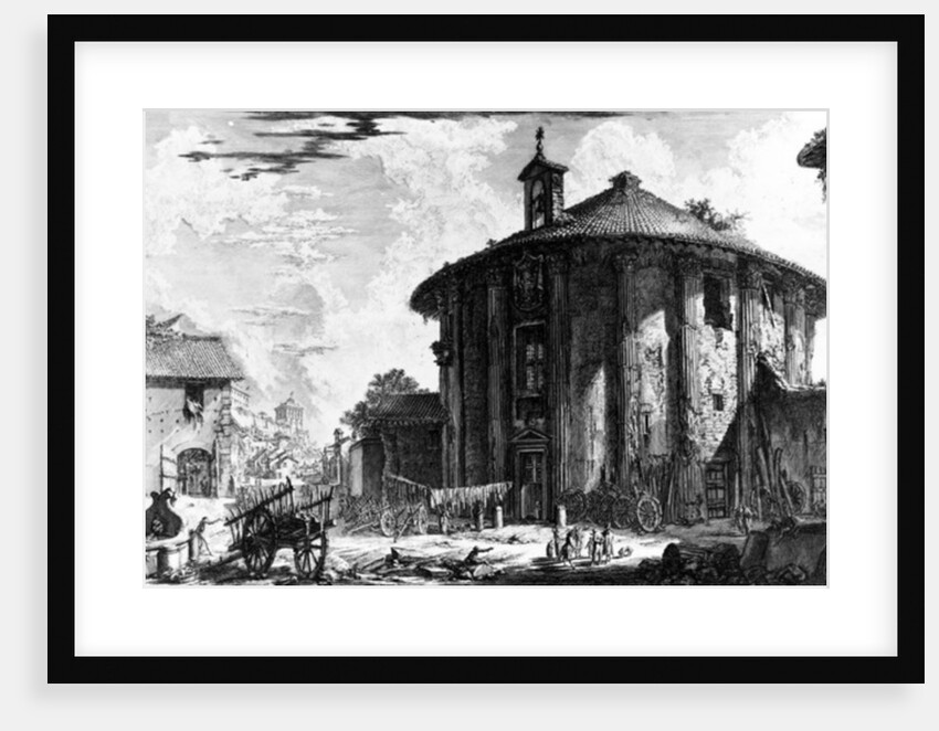 View of the Temple of Cybele in the Piazza della Bocca della Verita by Giovanni Battista Piranesi