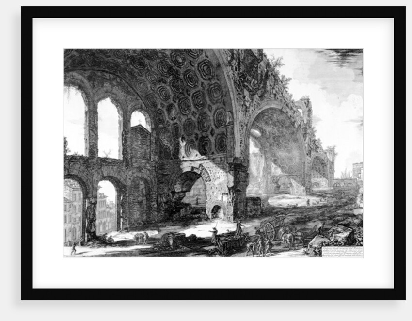 View of the Basilica of Maxentius and Constantine by Giovanni Battista Piranesi
