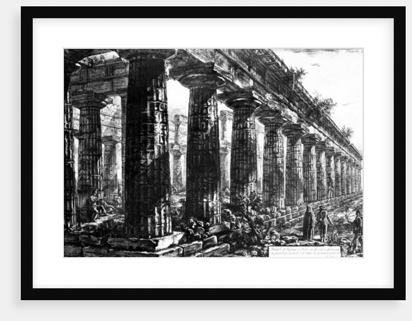 The Temple of Neptune at Paestum, etched by Francesco Piranesi, 1778 by Giovanni Battista Piranesi