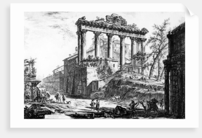 View of the Temple of Concord by Giovanni Battista Piranesi