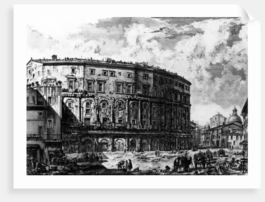 View of the Theatre of Marcellus by Giovanni Battista Piranesi