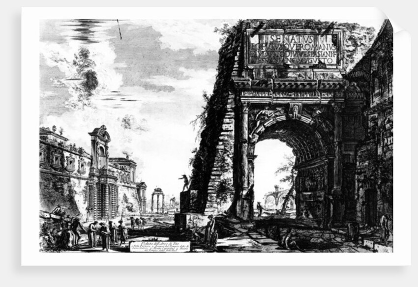 View of the Arch of Titus by Giovanni Battista Piranesi