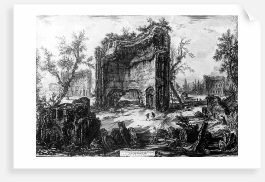 View of the Baths of Trajan by Giovanni Battista Piranesi