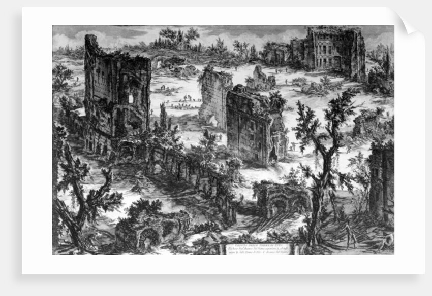 View of the Baths of Trajan by Giovanni Battista Piranesi