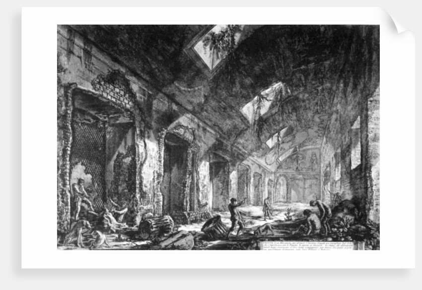 View of the Heliocaminus at Hadrian's Villa, Tivoli by Giovanni Battista Piranesi