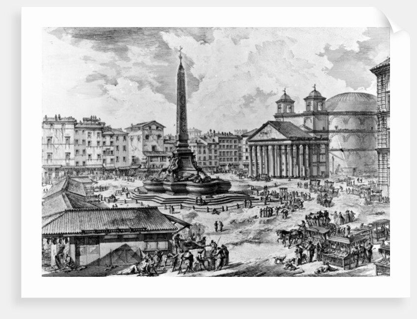 View of the Piazza della Rotonda by Giovanni Battista Piranesi