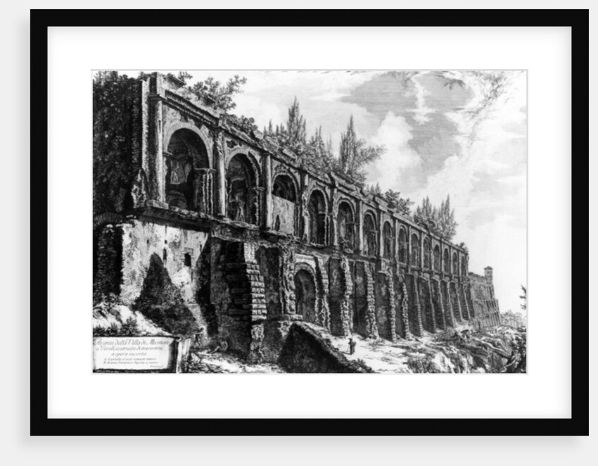 View of the Villa of Maecenas in Tivoli by Giovanni Battista Piranesi