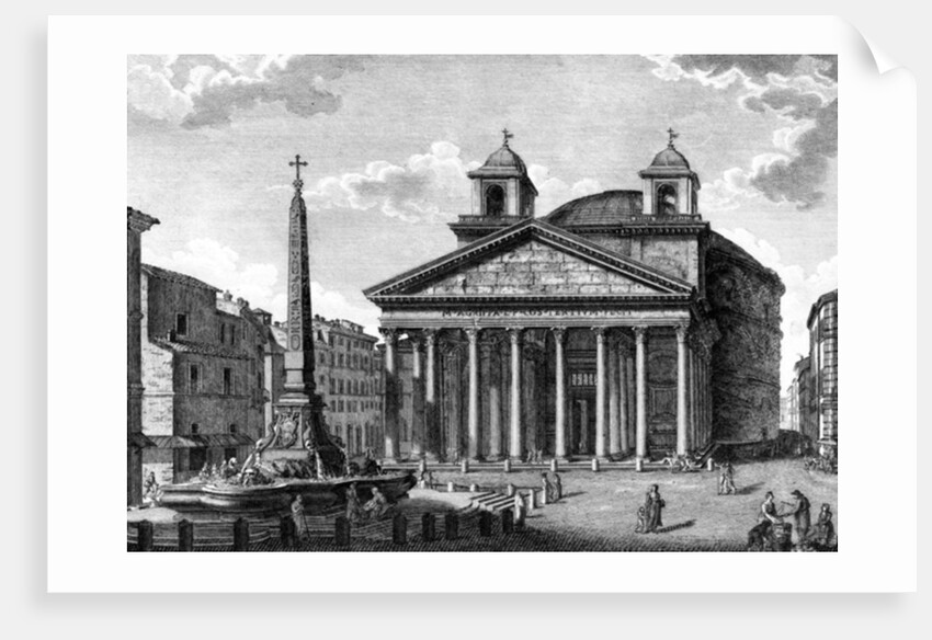View of the Pantheon, Rome, c.1810 by Giuseppe Acquaroni