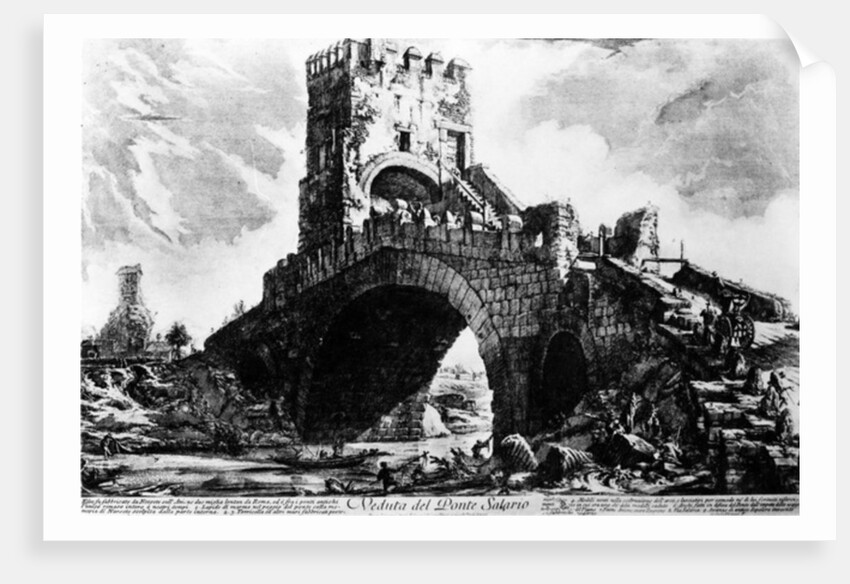 View of the Ponte Salario by Giovanni Battista Piranesi