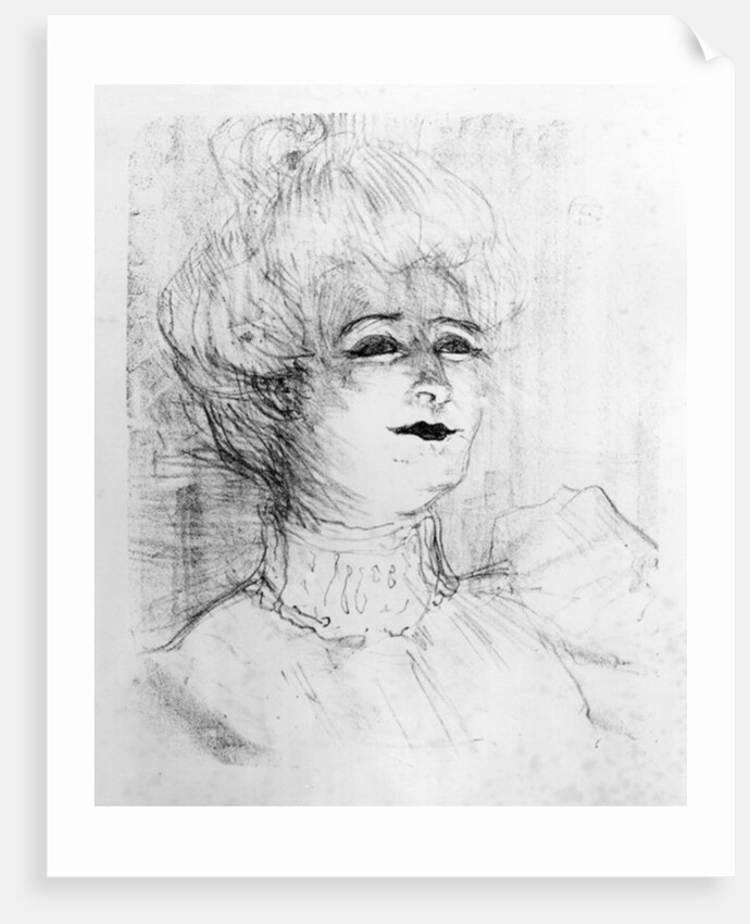 Portrait of Marie-Louise Marsy on stage, 1898 by Henri de Toulouse-Lautrec