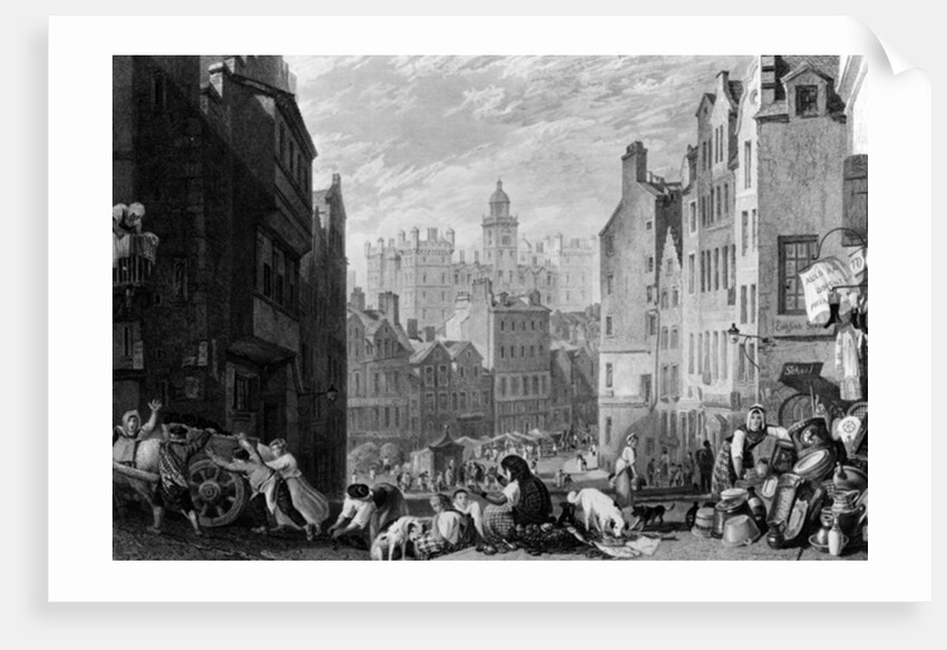 Heriot's Hospital, Edinburgh, engraved by Henry Le Keux, 1822 by Joseph Mallord William (after) Turner