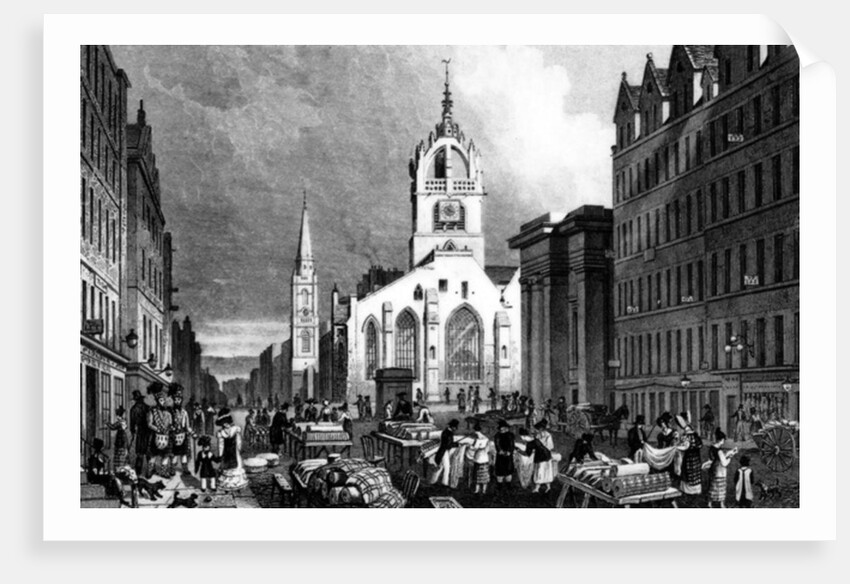 St. Gile's Church, County Hall and the Lawn Market, Edinburgh by Thomas Hosmer Shepherd