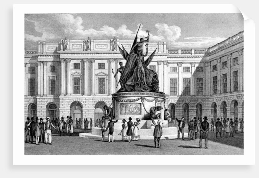 Exchange Buildings and Nelson's Monument, Liverpool by English School