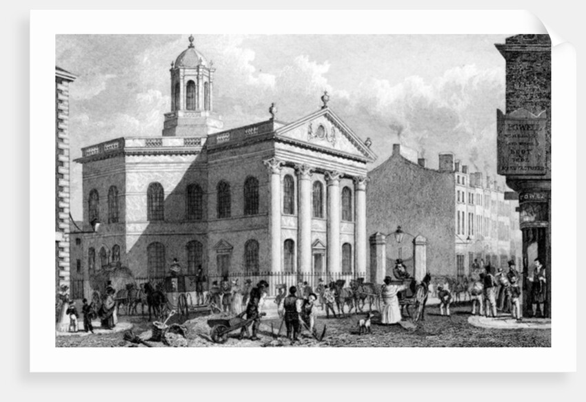 Unitarian Chapel, Paradise Street, Liverpool, engraved by J. Smith by English School