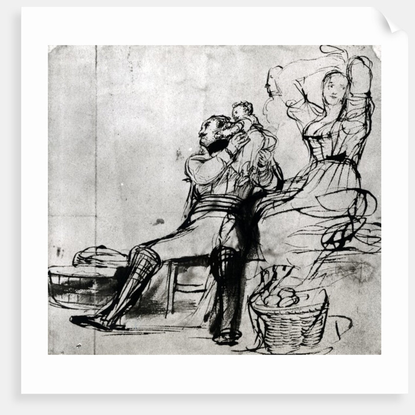Study of Figures for 'Chelsea Pensioners reading the Gazette of the Battle of Waterloo', 1816-22 by David Wilkie