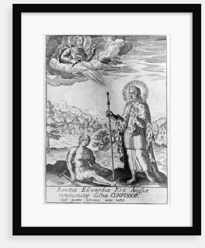 Saint Edward King of England, commonly called the Confessor by English School
