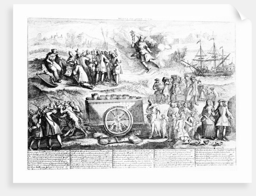 Wood's Halfpence, 1724 by Irish School