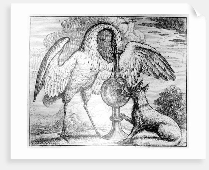 The Fox and the Stork by Francis Barlow