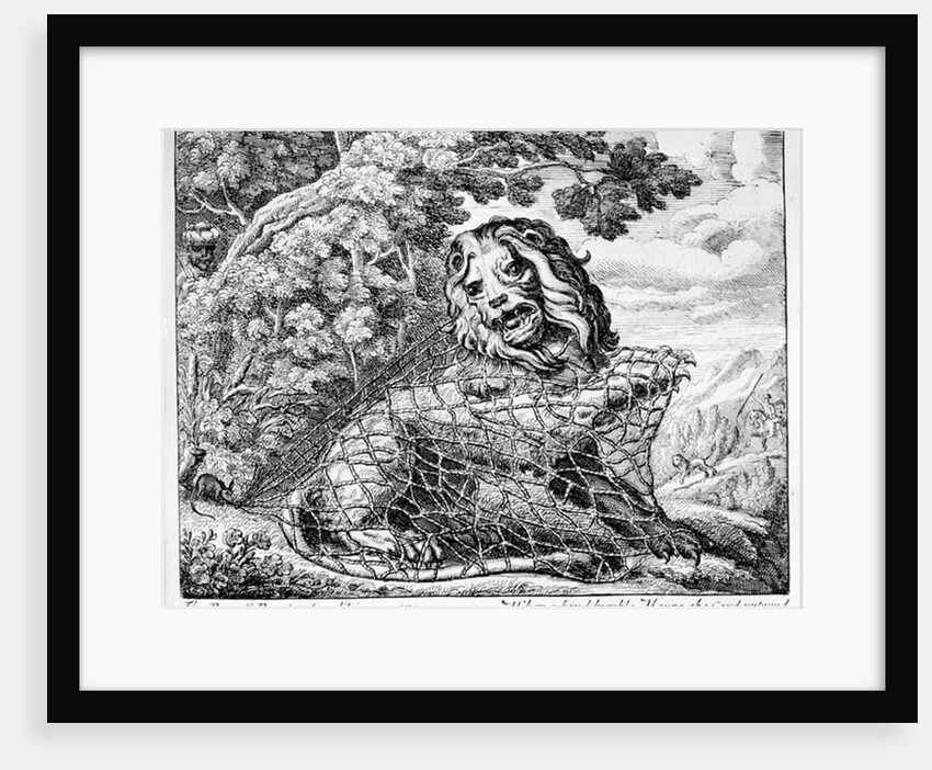 The Lion and the Mouse by Francis Barlow