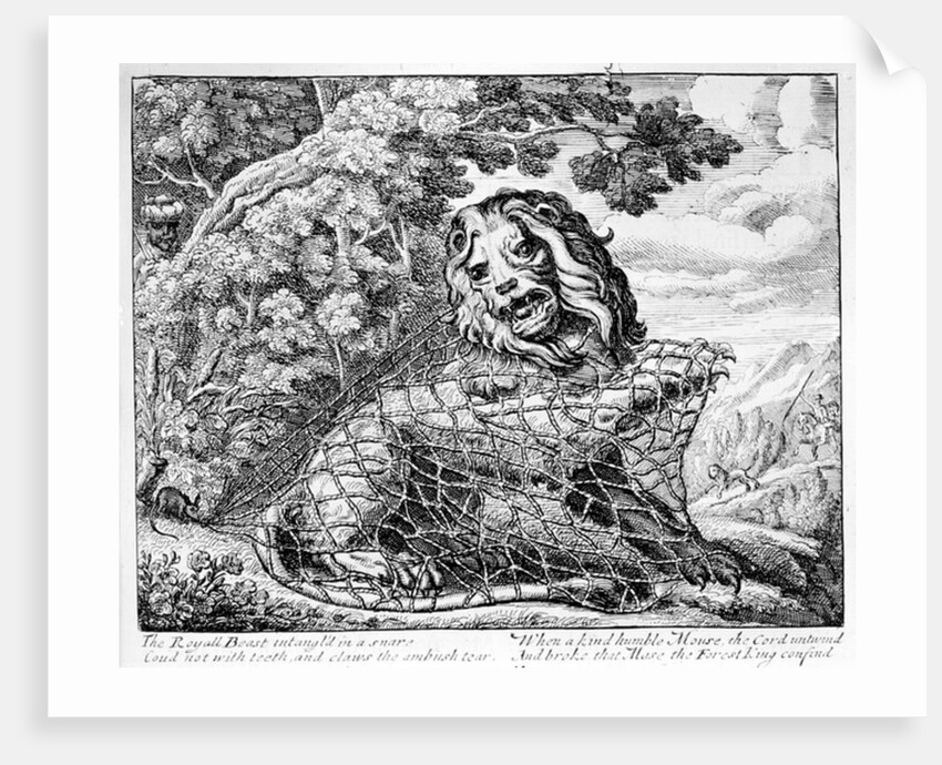 The Lion and the Mouse by Francis Barlow