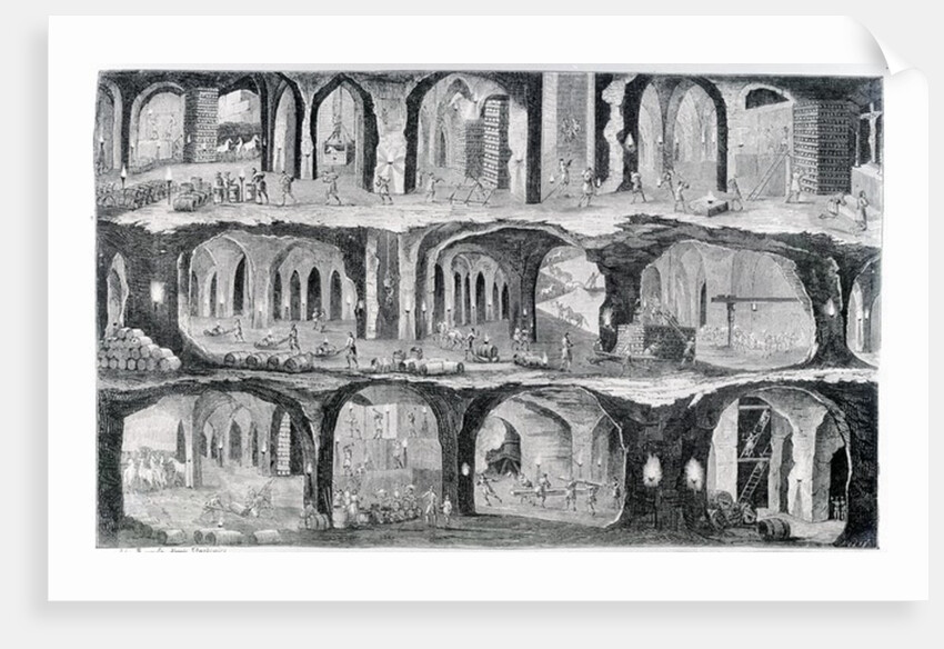 Working in the Wieliczka Salt Mine by Adam Piliński