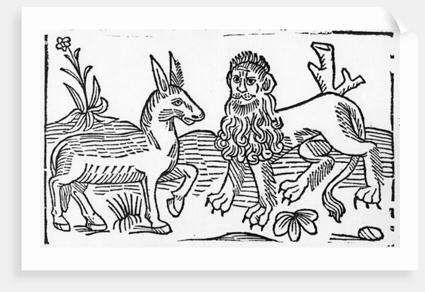 The Lion and the Ass by English School