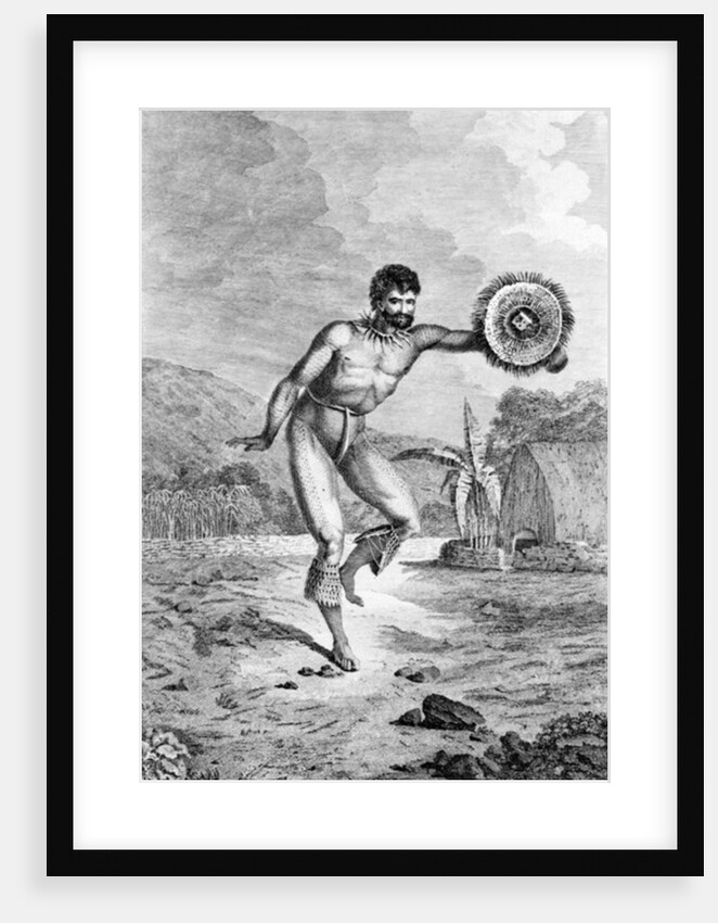 A Man of the Sandwich Islands Dancing by John Webber