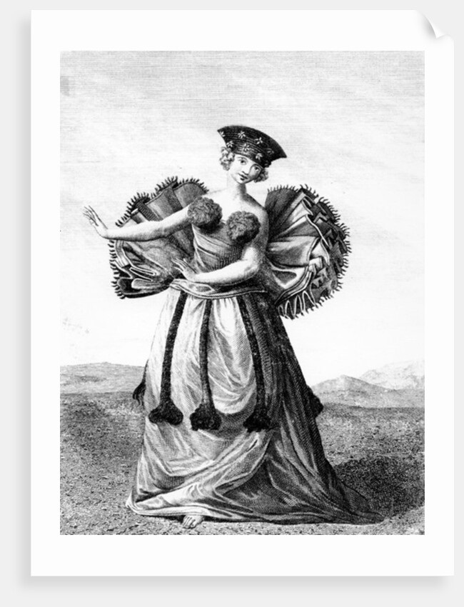 Habit of a Young Woman of Otaheite Dancing, c.1785 by John Webber