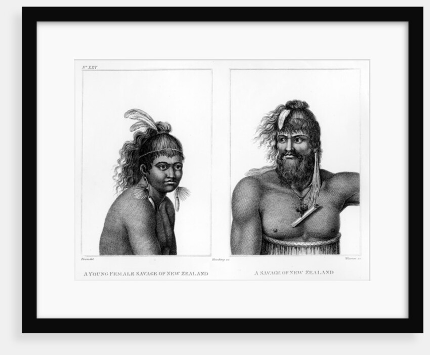 Two Savages of New Zealand by Jean (after) Piron