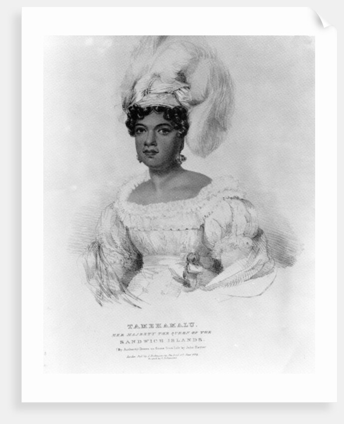 Tamehamalu, Her Majesty the Queen of the Sandwich Islands, 1824 by John (after) Hayter