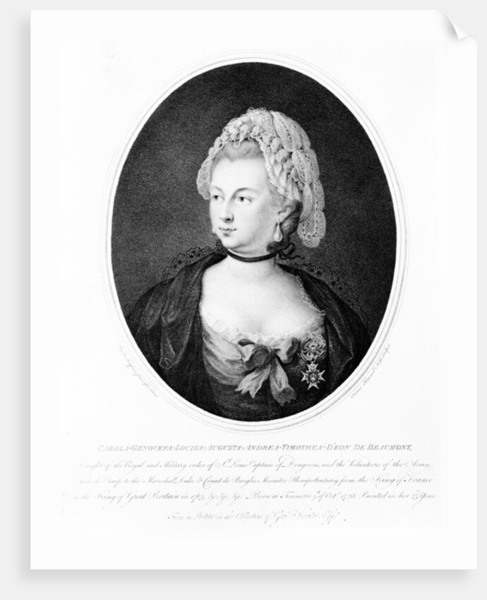 Portrait of Chevalier d'Eon, 1788 by Angelica Kauffman