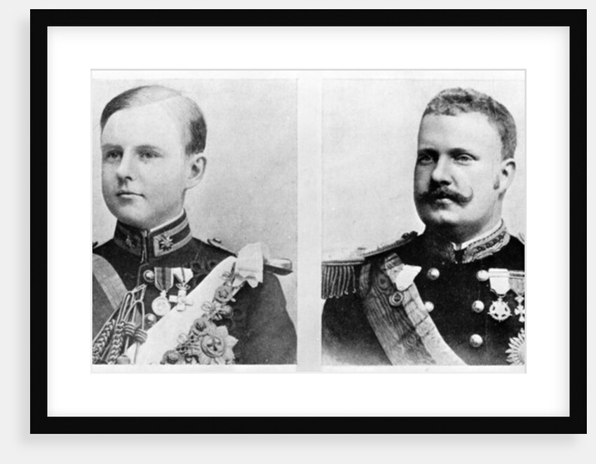 Luís Filipe, Prince Royal of Portugal, Duke of Braganza and his father, King Carlos I of Portugal and the Algarves, c.1900 by Anonymous