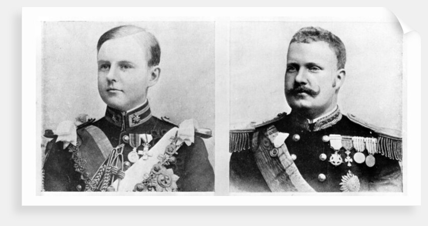 Luís Filipe, Prince Royal of Portugal, Duke of Braganza and his father, King Carlos I of Portugal and the Algarves, c.1900 by Anonymous