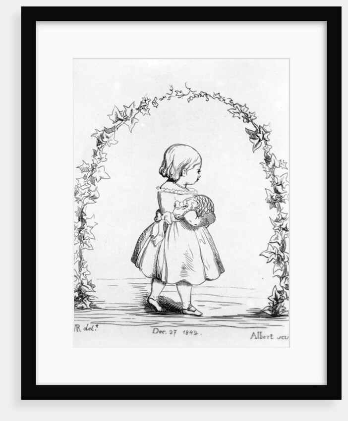 Victoria, The Princess Royal, engraved by Prince Albert, 1842 by Victoria Queen