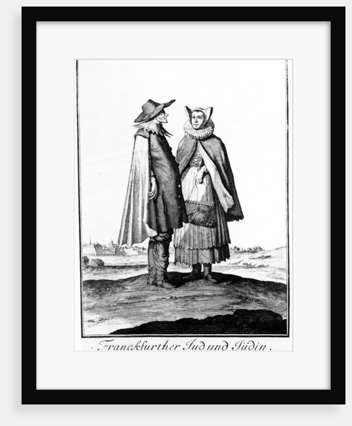 A Jewish Couple from the Frankfurter Judengasse, 1703 by Christoph Weigel