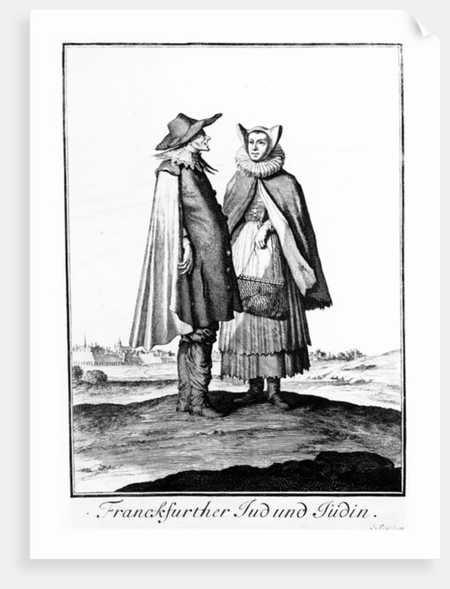 A Jewish Couple from the Frankfurter Judengasse, 1703 by Christoph Weigel