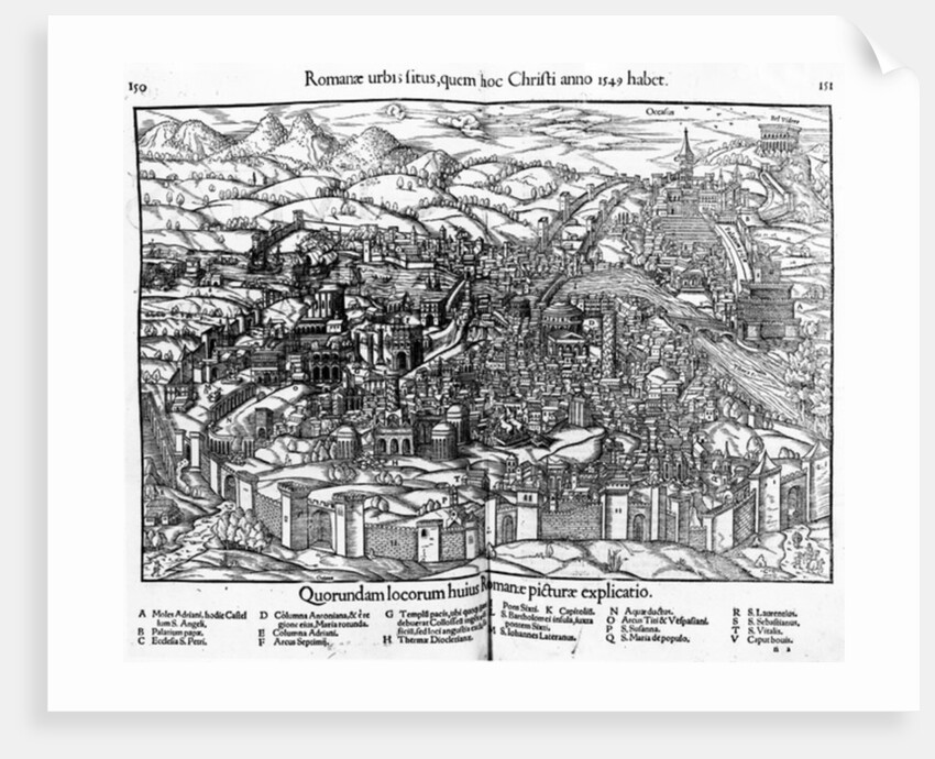 City of Rome, c.1550 by Sebastian Munster