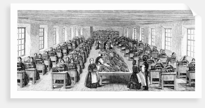 The Machine-room at Somervell Brothers, Netherfield, Kendal by English School