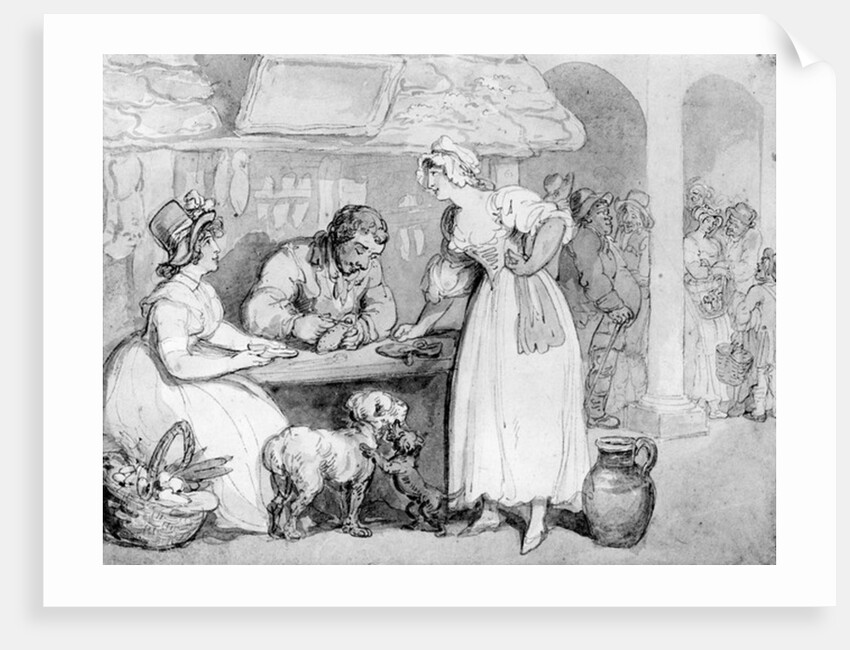 At the Cobblers by Thomas Rowlandson