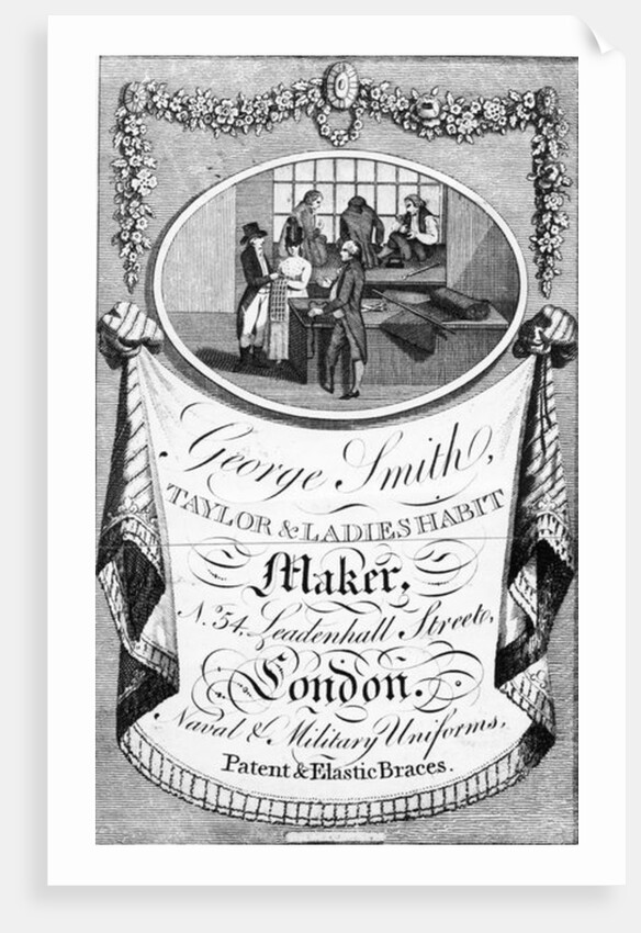 Advertisement for George Smith, Taylor & Ladies Habit Maker by English School