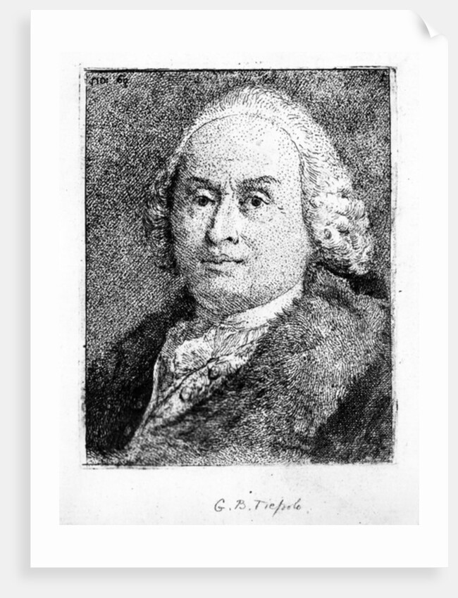 Portrait of Giambattista Tiepolo, 1775 by Giandomenico (1727-1804) Tiepolo