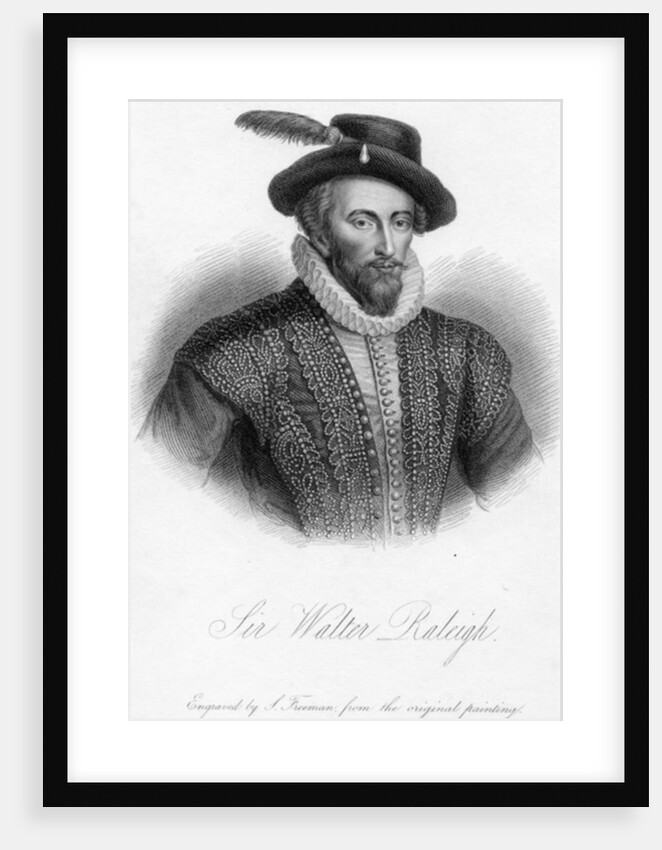 Sir Walter Raleigh, print made by S. Freeman by Marcus the Younger (after) Gheeraerts