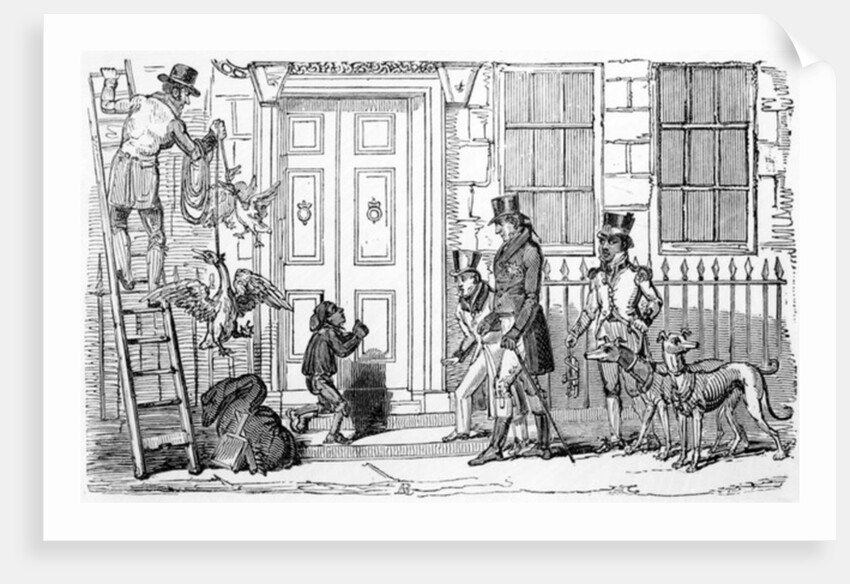 Chimney Sweeping with Geese by English School