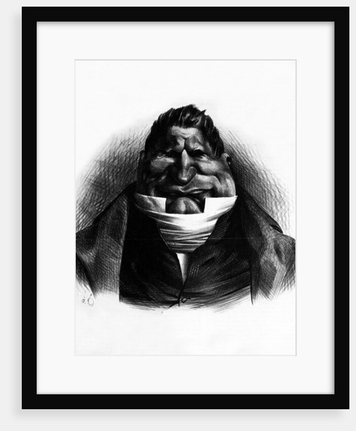 Pot-de-Naz, caricature from 'Le Charivari', May 2, 1833 by Honore Daumier