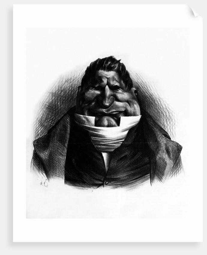 Pot-de-Naz, caricature from 'Le Charivari', May 2, 1833 by Honore Daumier