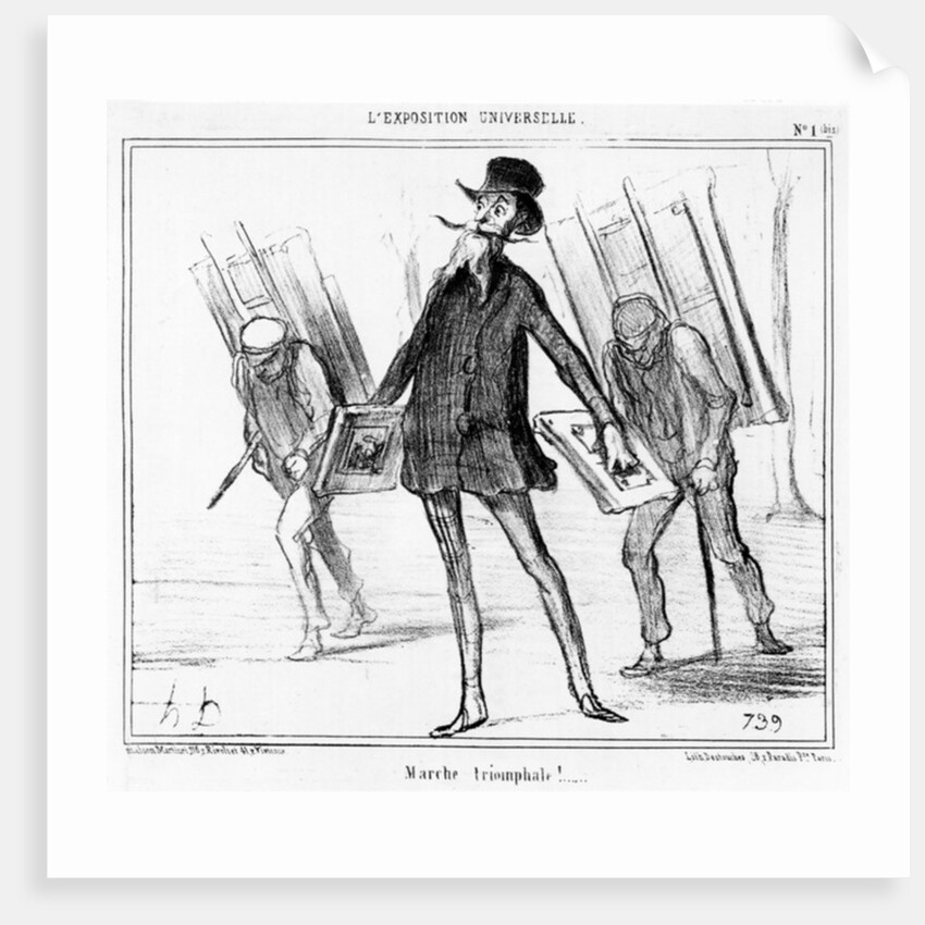 The Triumphal March by Honore Daumier