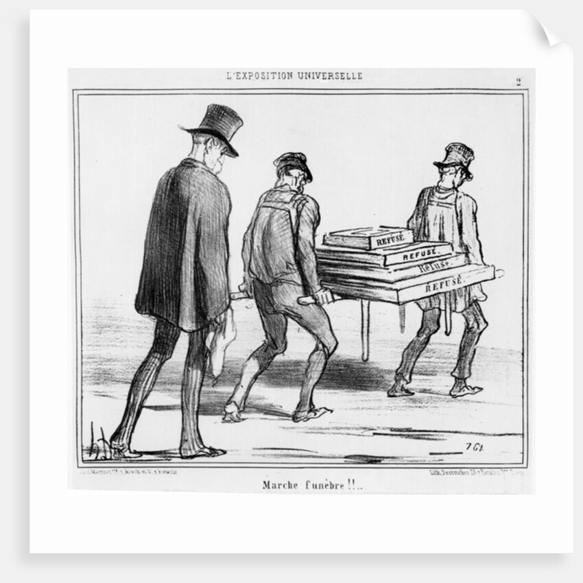 Refreshment stall during a heat wave at the Paris Universal Exhibition by Honore Daumier