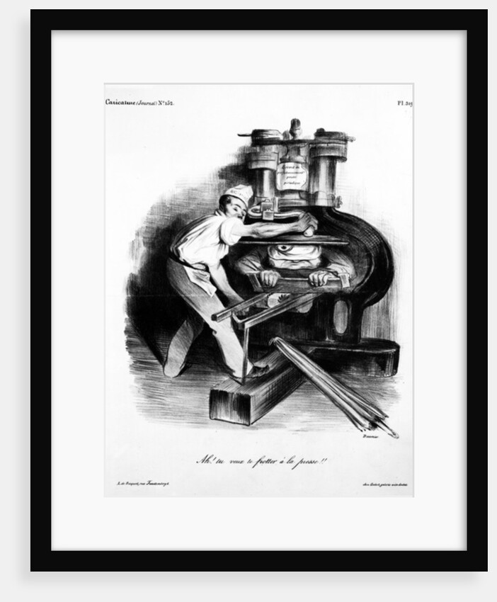 Ah! You want to meddle with the press by Honore Daumier